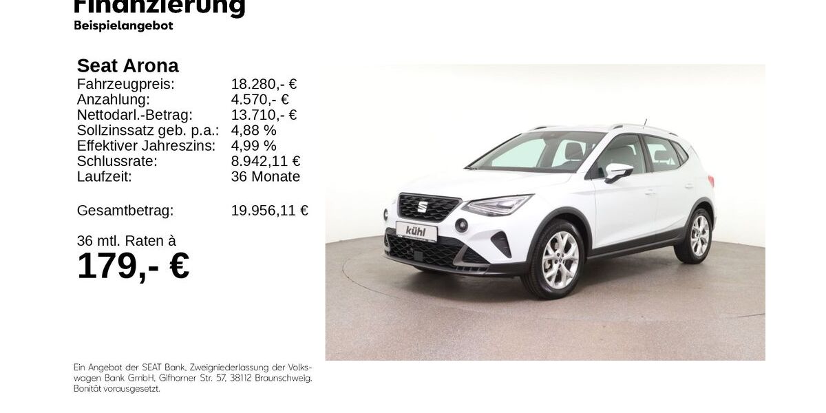 Seat Arona 41.500 km 17.980 &euro; Gifhorn 38518