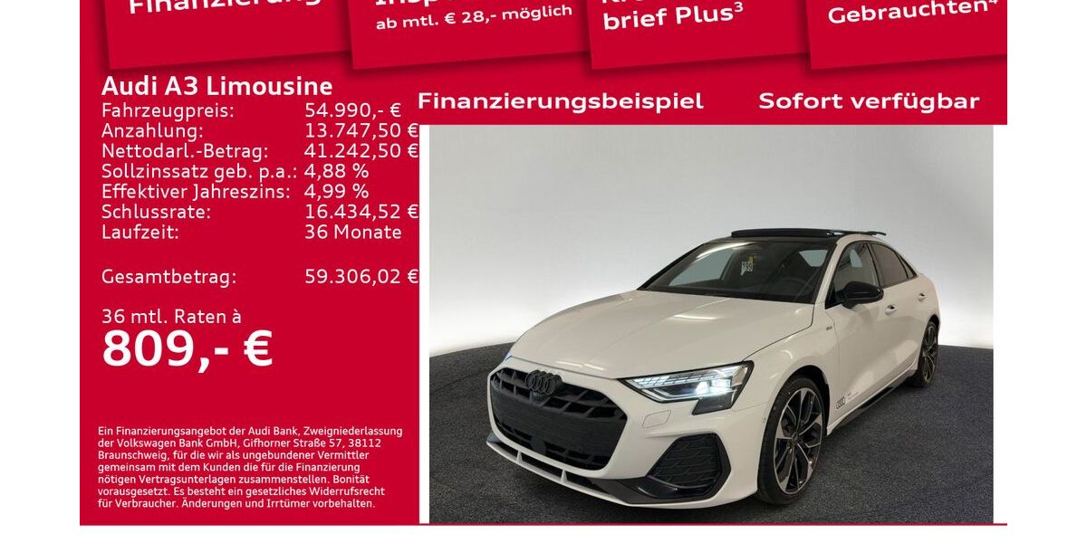 Audi A3 6.001 km 54.990 &euro; Berlin 12489