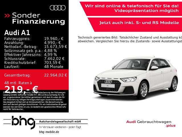 Audi A1 9.500 km 19.960 € Albstadt 72458