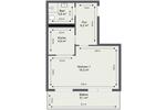 Etagenwohnung Schwedt (Oder) - 1 Zimmer, 39 m&sup2;, 259&euro; | Angebot:26378773
