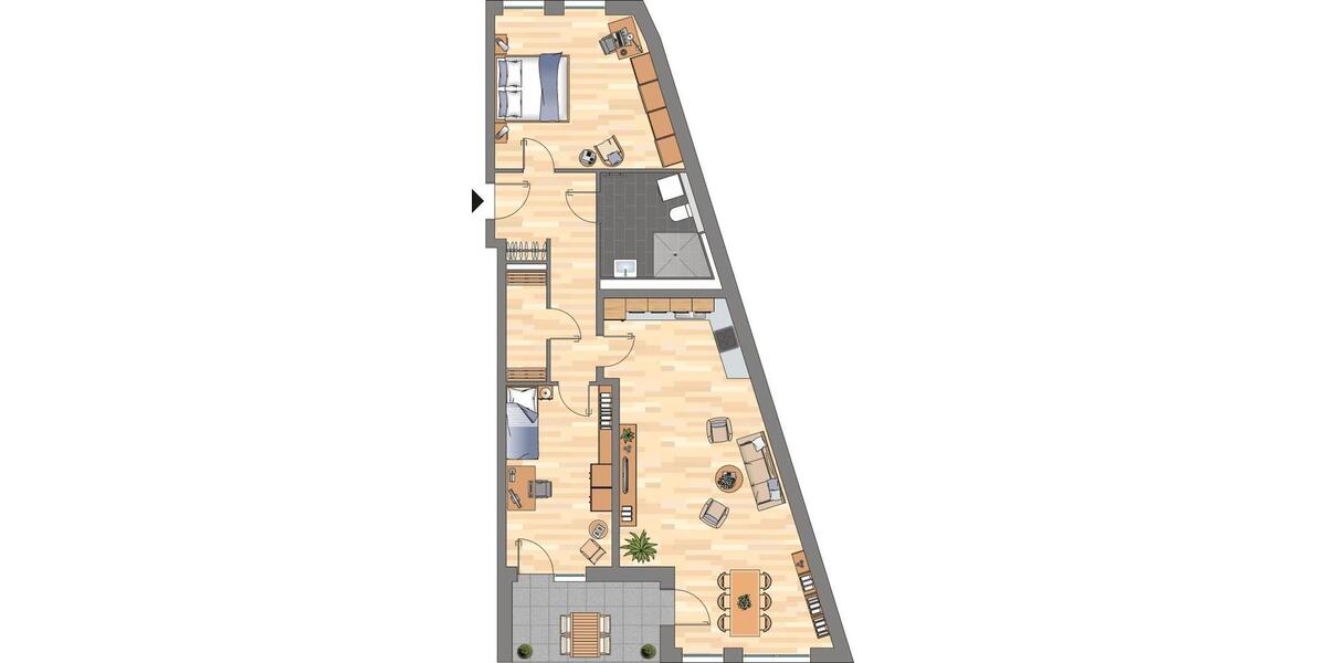 Erdgeschoßwohnung Essen Südviertel - 3 Zimmer, 99 m&sup2;, 1.239&euro; | Angebot:26249937