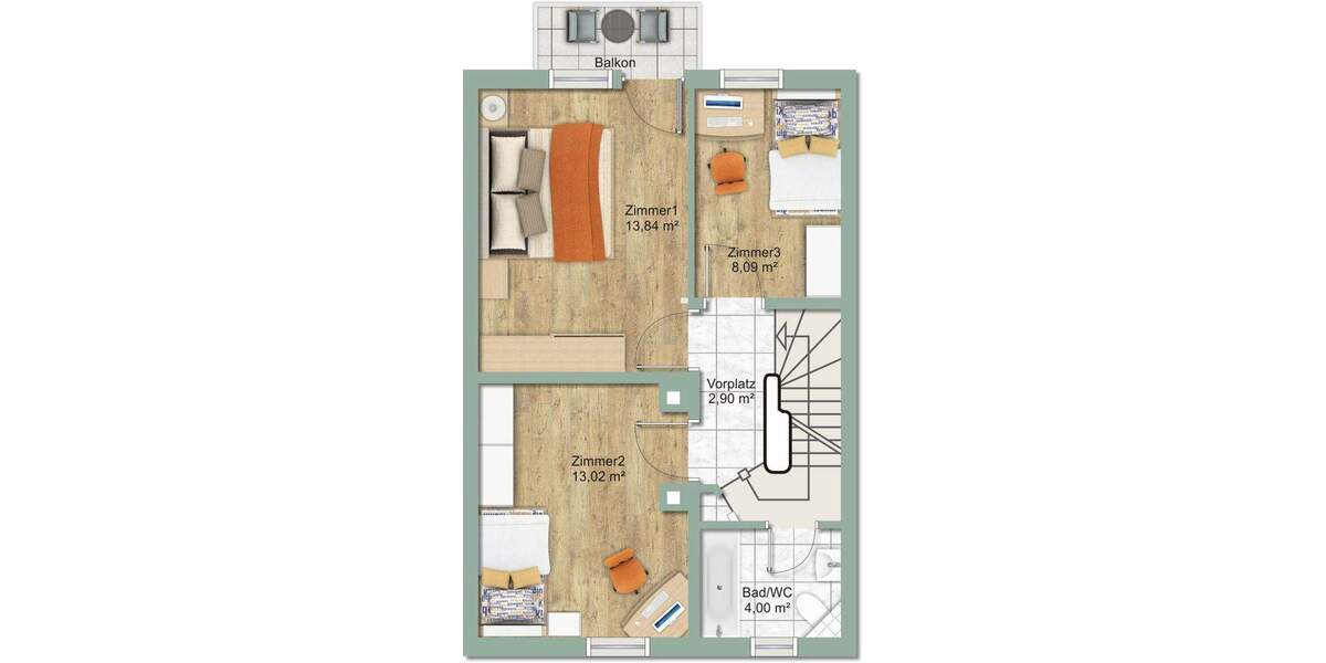 Reihenendhaus Geretsried - 5 Zimmer, 124 m&sup2;, 690.000&euro; | Angebot:25747795