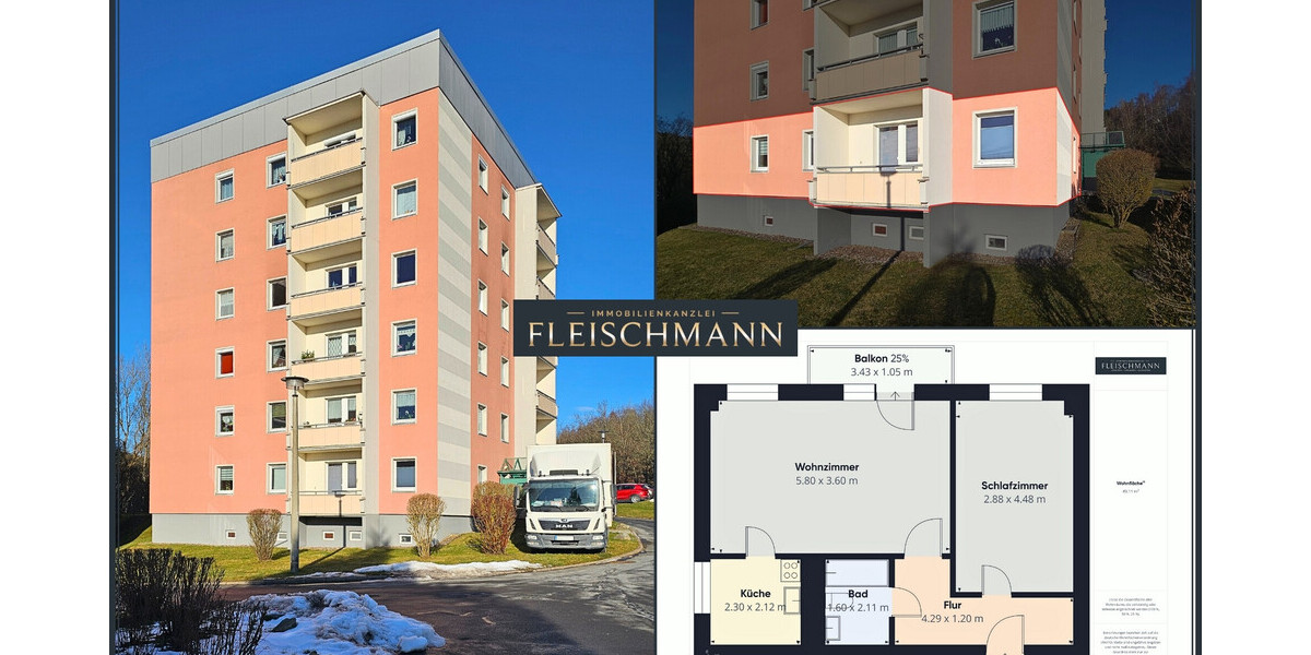 Frisch renoviert & bezugsfrei – 2-Zimmer-Komfortwohnung in Toplage Suhl! 2 zimmer