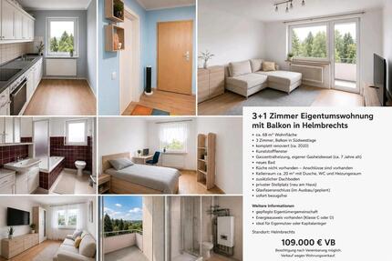 Wohnung Helmbrechts - 3 Zimmer, 68 m&sup2;, 109.000&euro; | Angebot:26819294