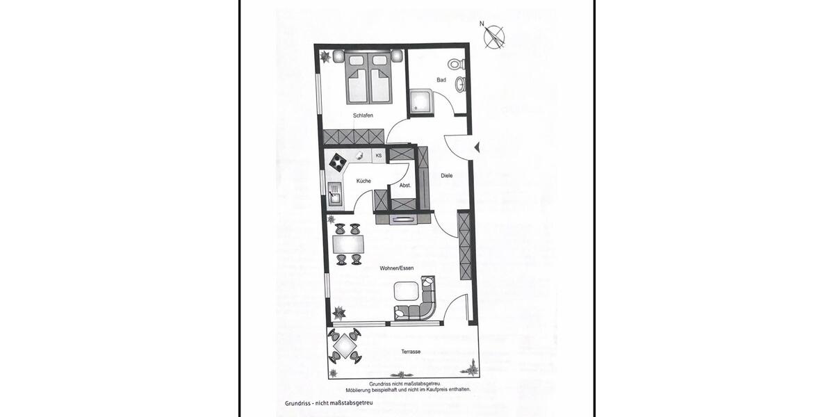 Erdgeschoßwohnung Rottenburg am Neckar - 2.5 Zimmer, 68 m&sup2;, 280.000&euro; | Angebot:26305462