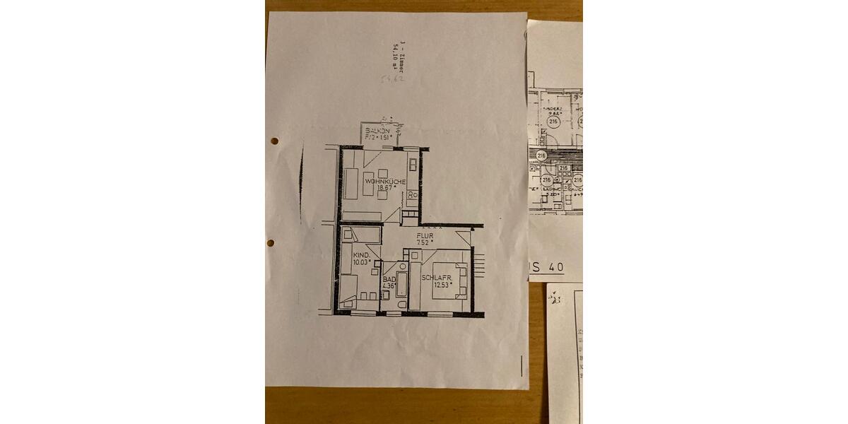 Etagenwohnung Cadolzburg - 3 Zimmer, 56 m&sup2;, 210.000&euro; | Angebot:23628583