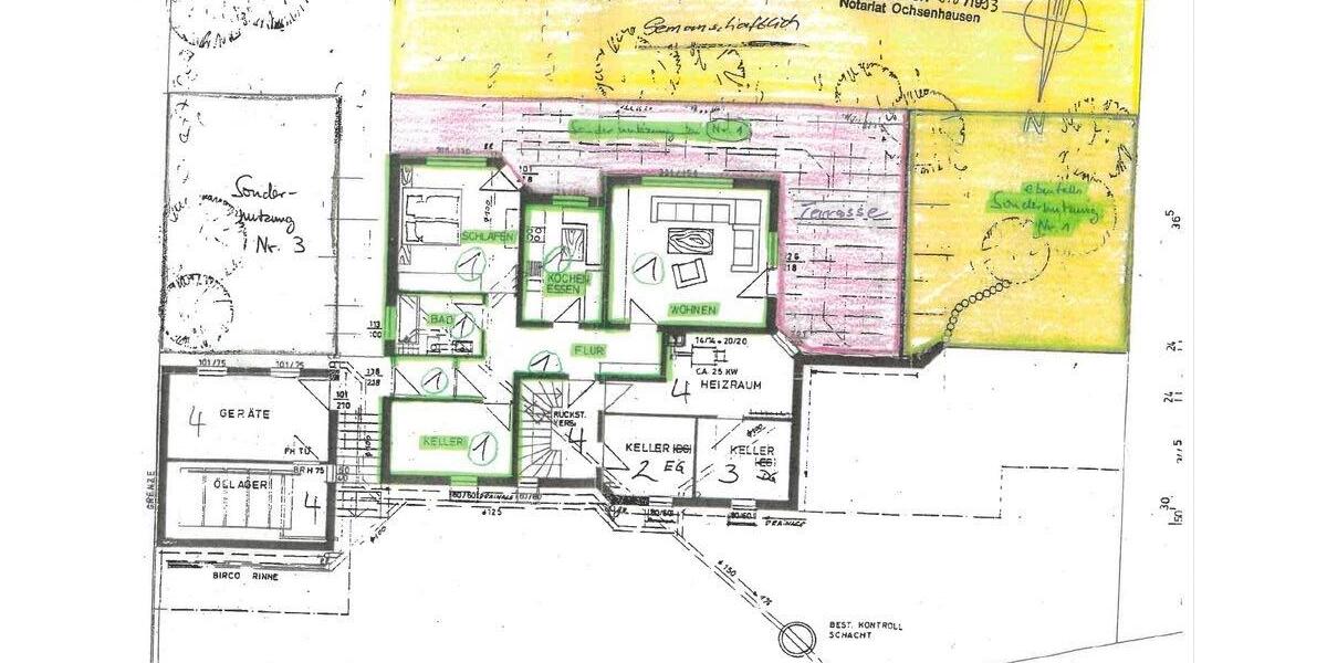 Etagenwohnung Ochsenhausen - 2 Zimmer, 70 m&sup2;, 195.000&euro; | Angebot:26442532