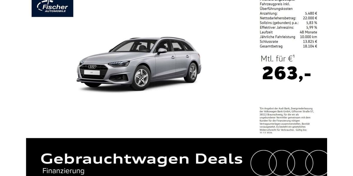 Audi A4 32.984 km 27.480 &euro; Pilsach 92367