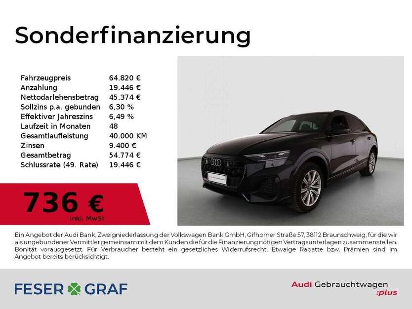 Audi Q8 23.916 km 64.820 € Lauf an der Pegnitz 91207