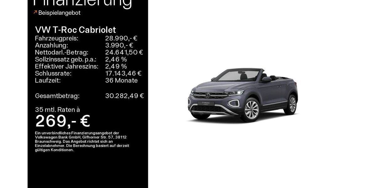 VW T-Roc 8.774 km 28.990 &euro; Haßfurt 97437