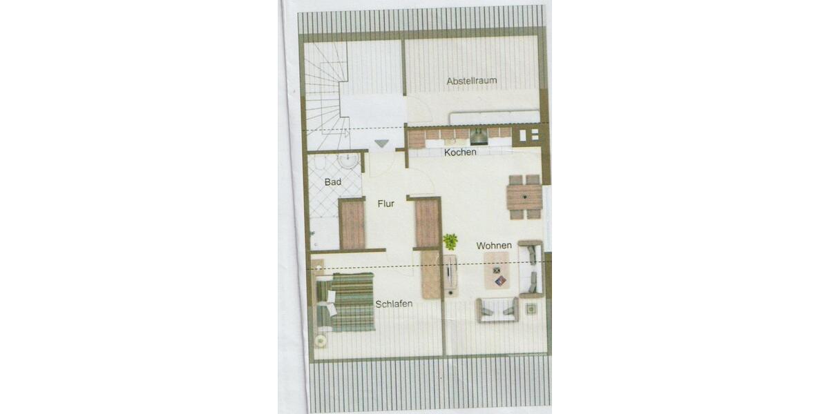 Kleine schöne Dachgeschosswohnung in Deggendorf 2 zimmer