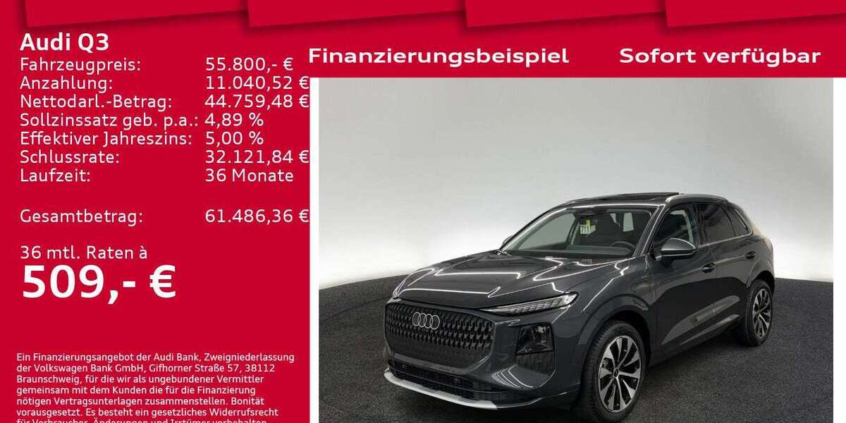 Audi Q3 6.001 km 55.800 &euro; Berlin 12489