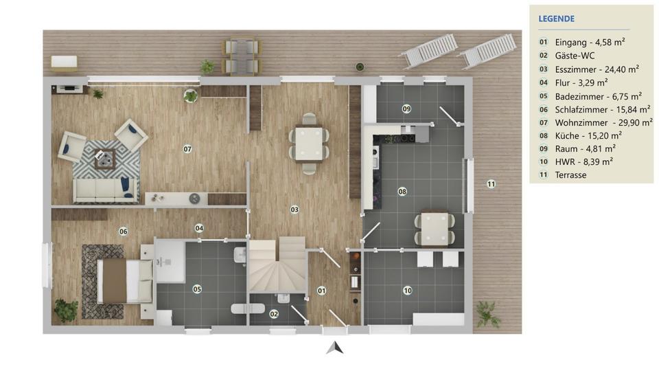 Einfamilienhaus Emden - 5 Zimmer, 200 m&sup2;, 398.000&euro; | Angebot:26367412