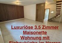 Luxuriöse 3,5 Maisonette Wohnung mit Einbauküche