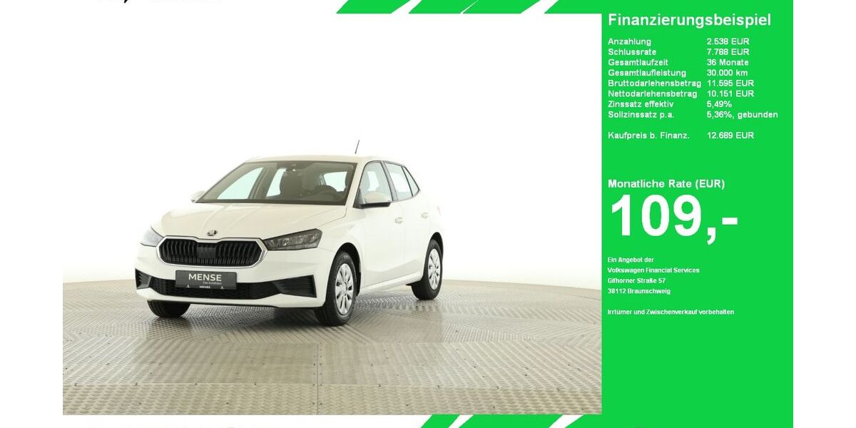 Skoda Fabia 53.187 km 12.689 &euro; Oelde (Stromberg) 59302