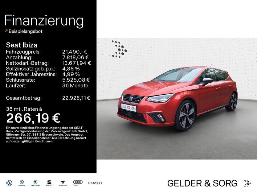 Seat Ibiza 49.200 km 21.490 € Lichtenfels 96215