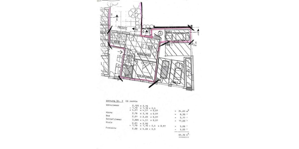 Etagenwohnung Telgte - 2 Zimmer, 65 m&sup2;, 245.000&euro; | Angebot:24726718