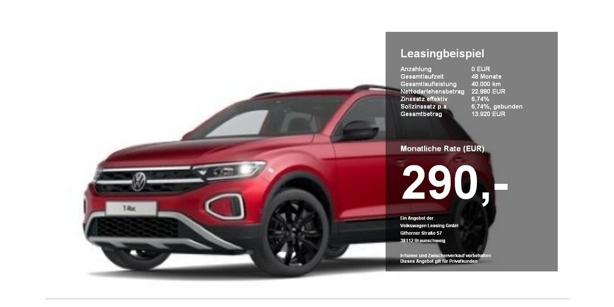 VW T-Roc 75.252 km 22.650 &euro; Plattling 94447