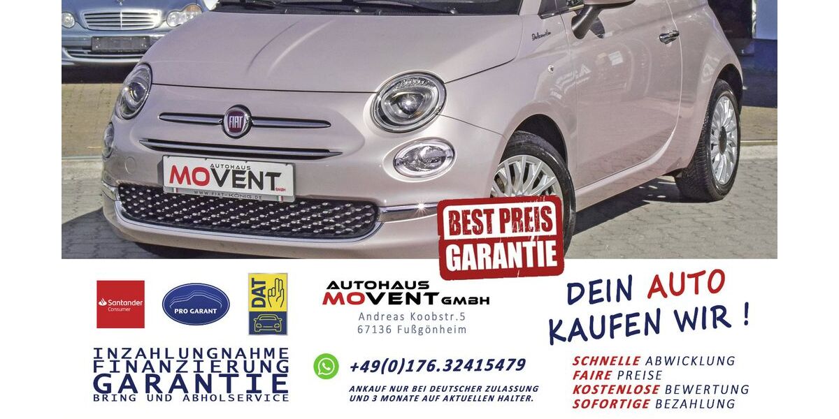 Fiat 500 33.200 km 11.900 &euro; Fußgönheim 67136