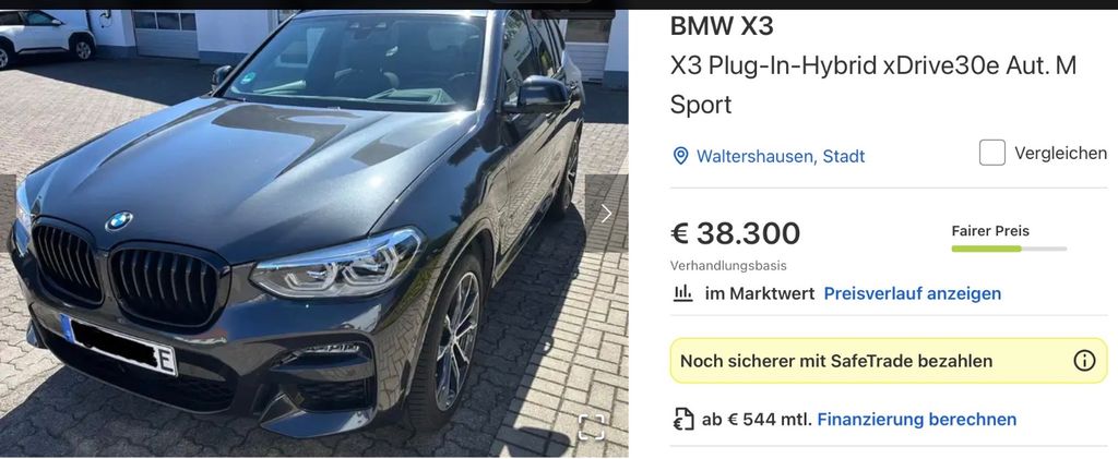 BMW X3 40.000 km 22.999 &euro; Waltershausen 99880