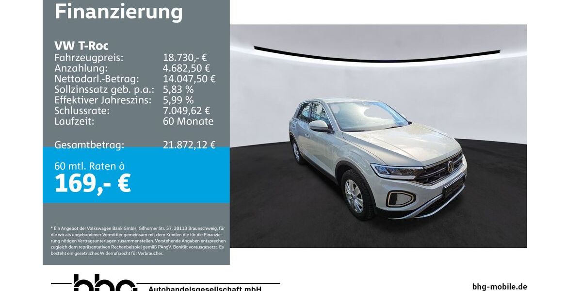 VW T-Roc 60.064 km 18.730 &euro; Durmersheim 76448