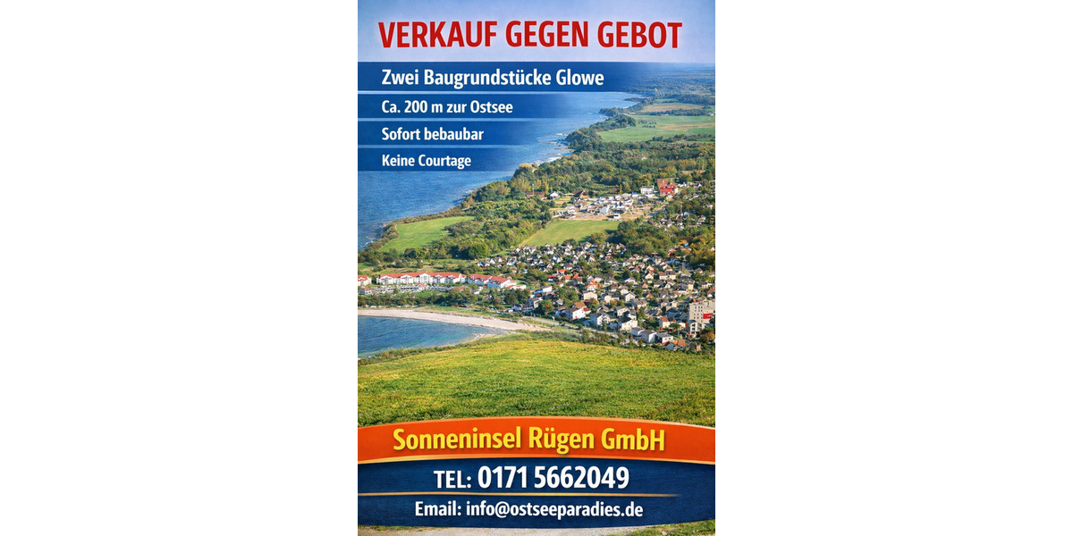 Grundstück Glowe - 159.000&euro; | Angebot:26075727