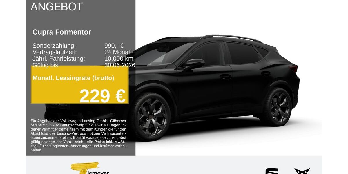 Cupra Formentor 25.514 km 33.630 &euro; Lüdenscheid 58513