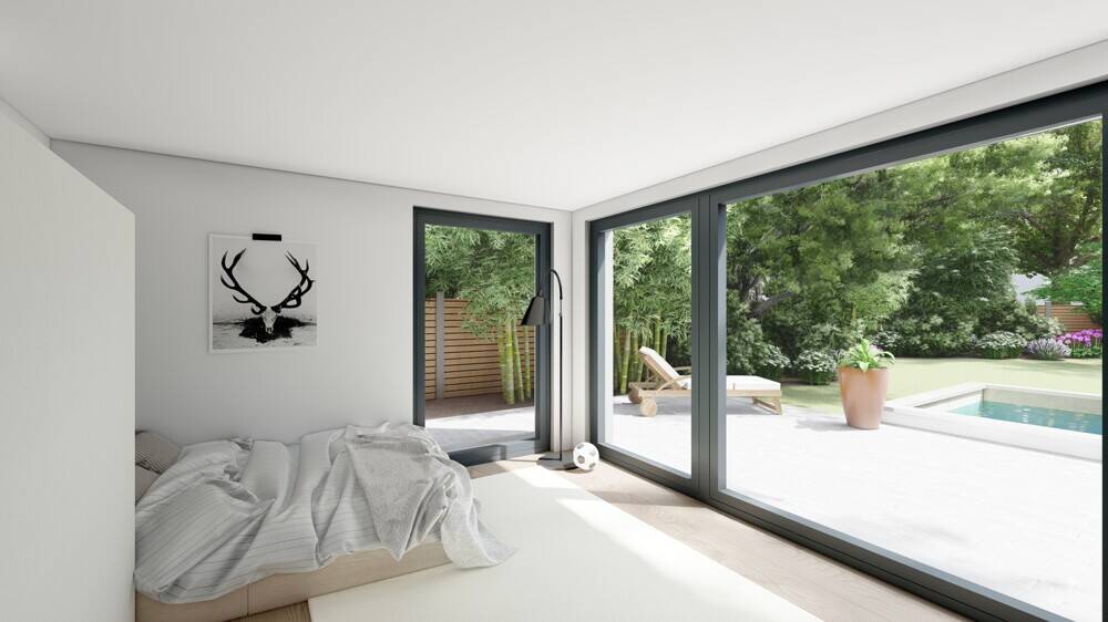 Exklusive Bauhausvilla in ruhiger Bestlage - moderner Luxusbungalow mit Garten und Garage - Villa Bensberg Bensberg | Angebot:26503182