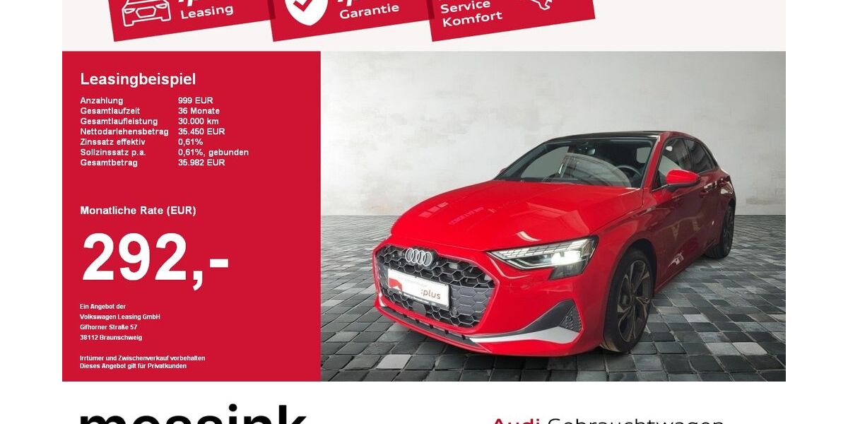 Audi A3 8.432 km 32.999 &euro; Wermelskirchen 42929