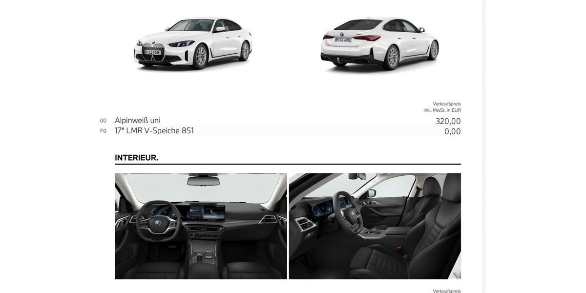 BMW i4 18.000 km 46.500 &euro; München 80939