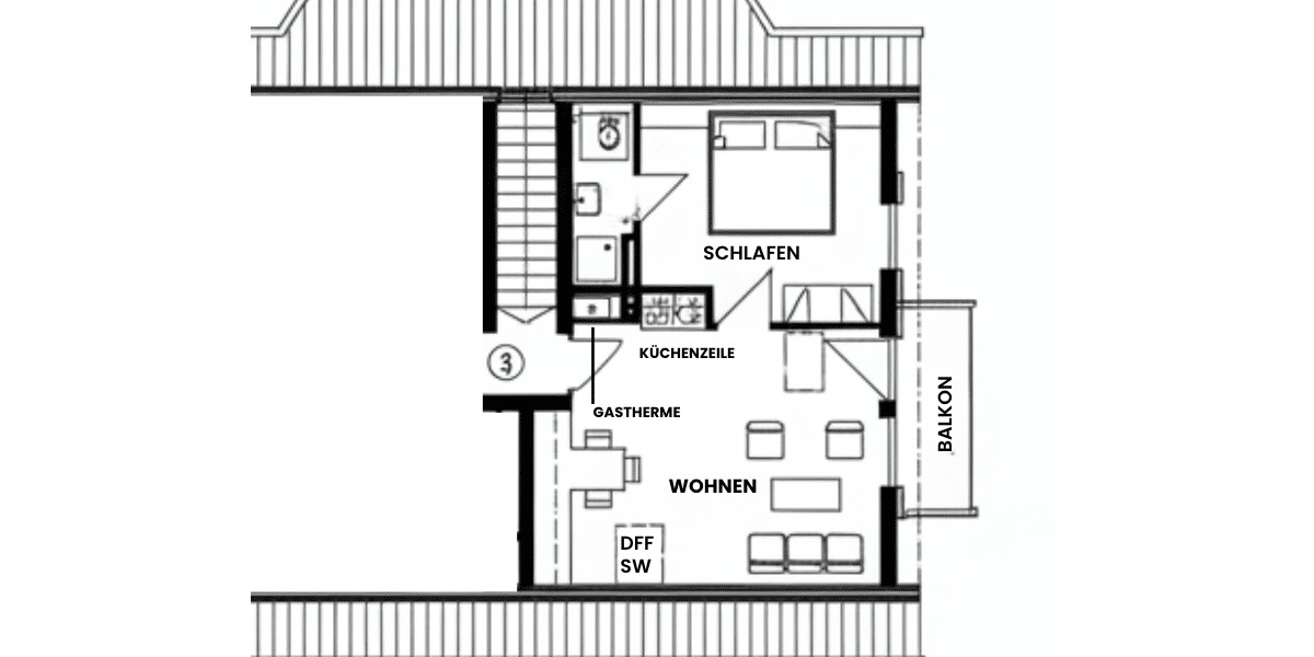 Etagenwohnung Pleinfeld - 2 Zimmer, 41 m&sup2;, 155.000&euro; | Angebot:26501807