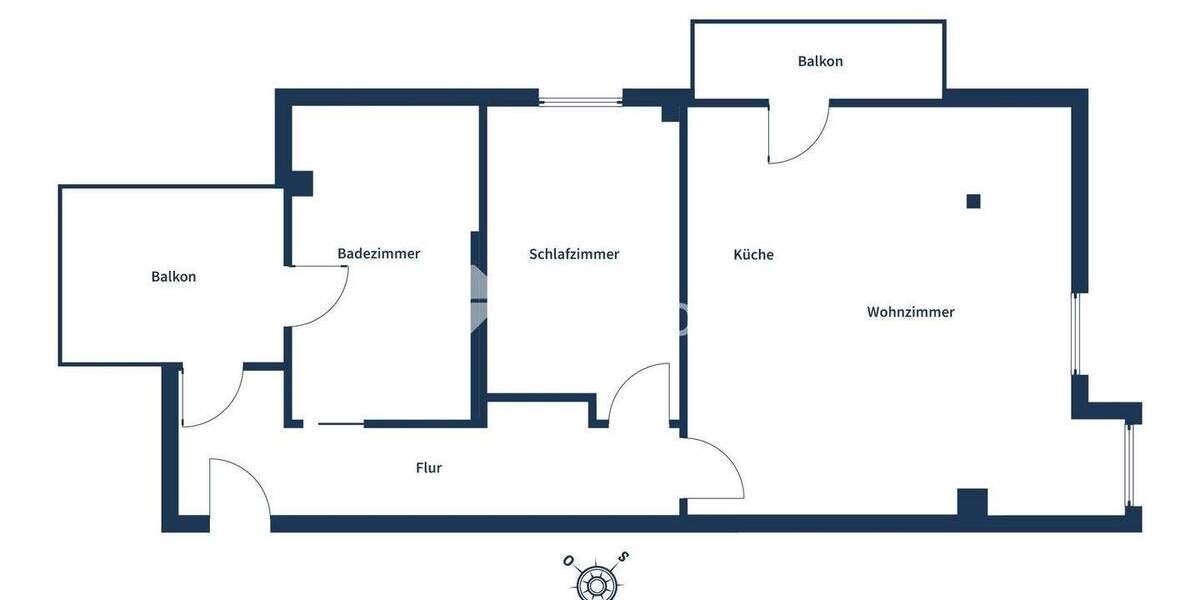 Moderne A+-Wohnatmosphäre mit zwei Balkonen und Tiefgaragenkomfort 2 zimmer