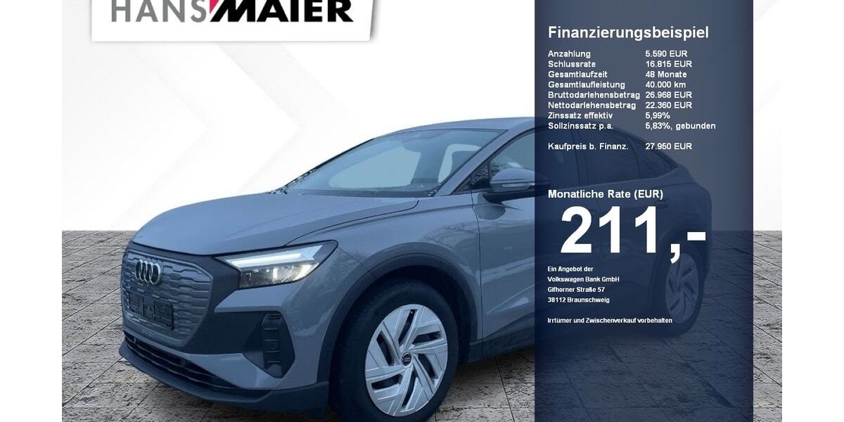 Audi Q4 e-tron 46.723 km 27.650 &euro; Erding 85435