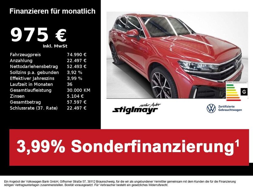 VW Touareg 9.712 km 74.990 € Pfaffenhofen/Ilm 85276