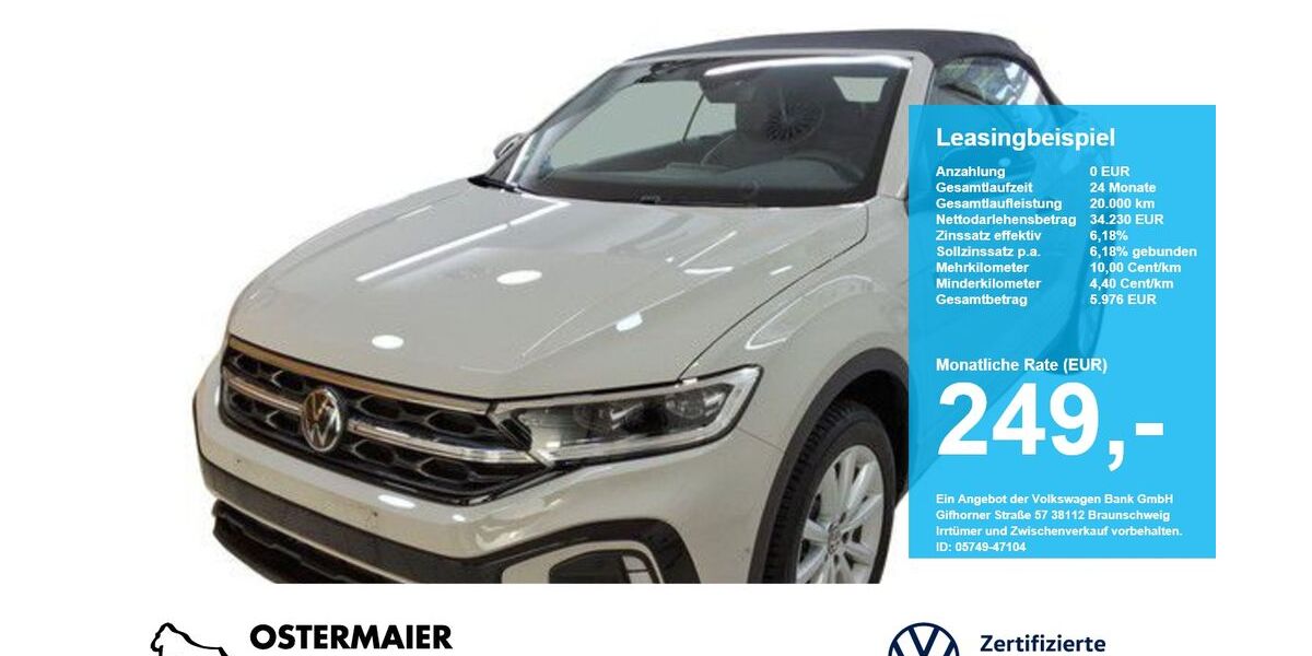 VW T-Roc 11.350 km 34.230 &euro; Vilsbiburg 84137