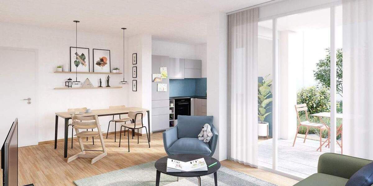 Etagenwohnung Freiburg Haslach - 2 Zimmer, 44 m&sup2;, 337.000&euro; | Angebot:25880781