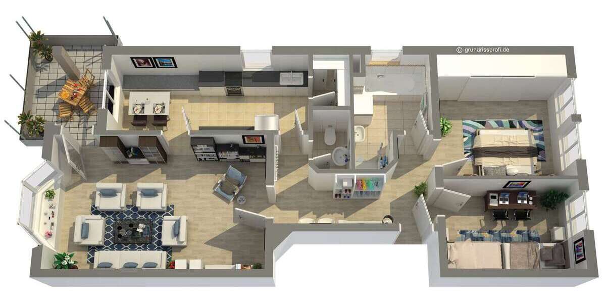 Etagenwohnung Aichach - 3 Zimmer, 89 m&sup2;, 334.000&euro; | Angebot:25899139