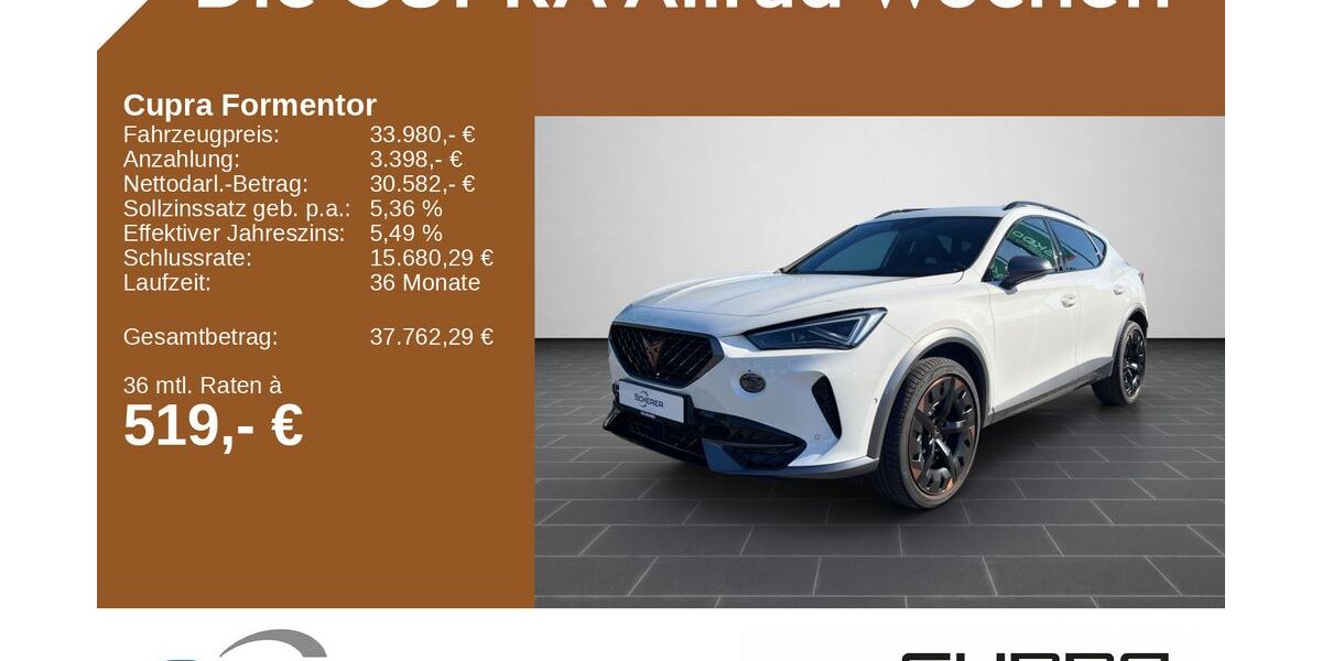 Cupra Formentor 16.082 km 33.980 &euro; Mainz 55129