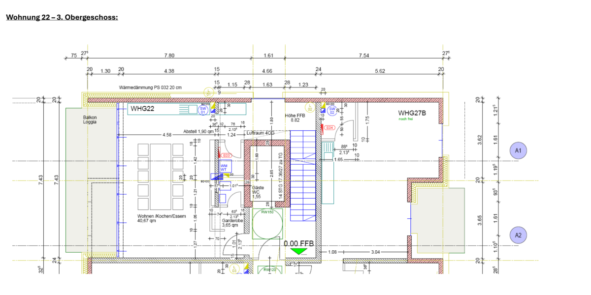 Etwas Besonderes Helle Wohnung mit Flair im KFW 40 QNG Energiesparhaus -ideal für LuxPendler - Dachgeschoßwohnung Trier Feyen-Weismark | Angebot:26985872