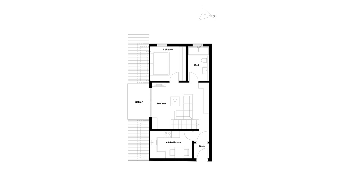 Etagenwohnung Hilzingen - 2 Zimmer, 63 m&sup2;, 209.000&euro; | Angebot:26852906