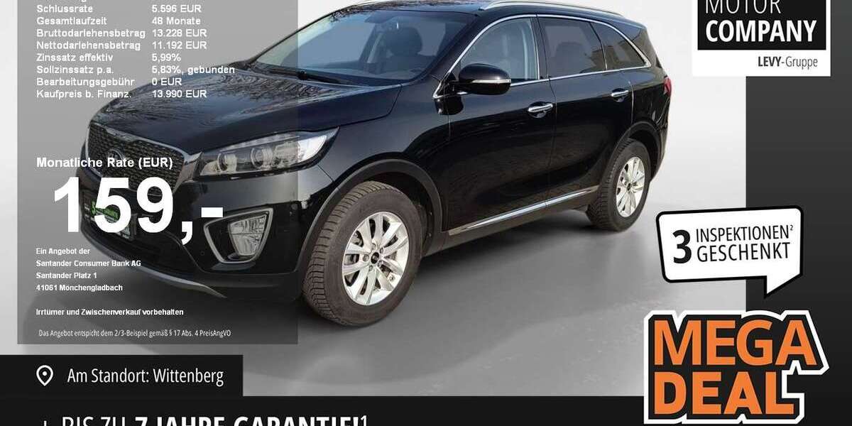 Kia Sorento 180.000 km 13.990 &euro; Wittenberg Lutherstadt 06886