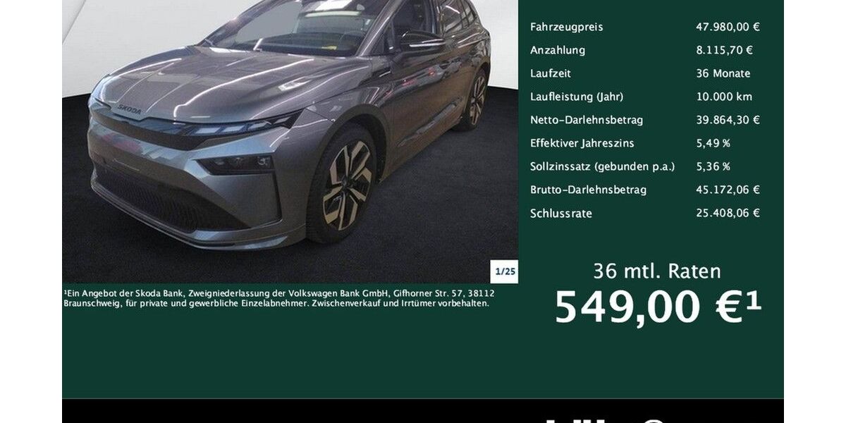 Skoda Enyaq 15.868 km 47.980 &euro; Trier 54292