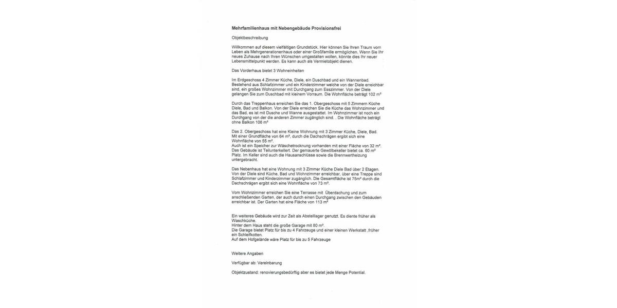 Mehrfamilienhaus, Wohnhaus Solingen Höhscheid - 15 Zimmer, 337 m&sup2;, 540.000&euro; | Angebot:27415942