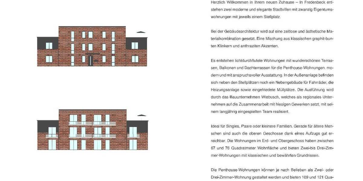Etagenwohnung Fredenbeck - 2 Zimmer, 69 m&sup2;, 299.500&euro; | Angebot:25741882