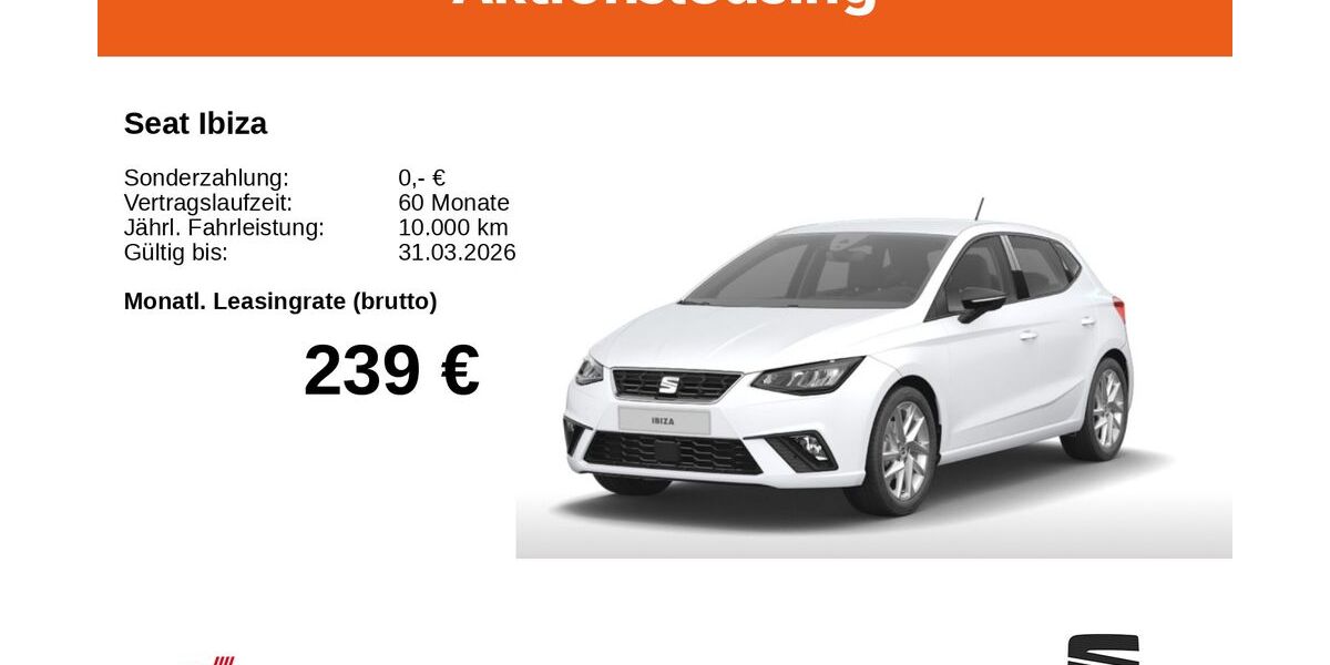 Seat Ibiza 1.500 km 24.690 &euro; Mitterteich 95666