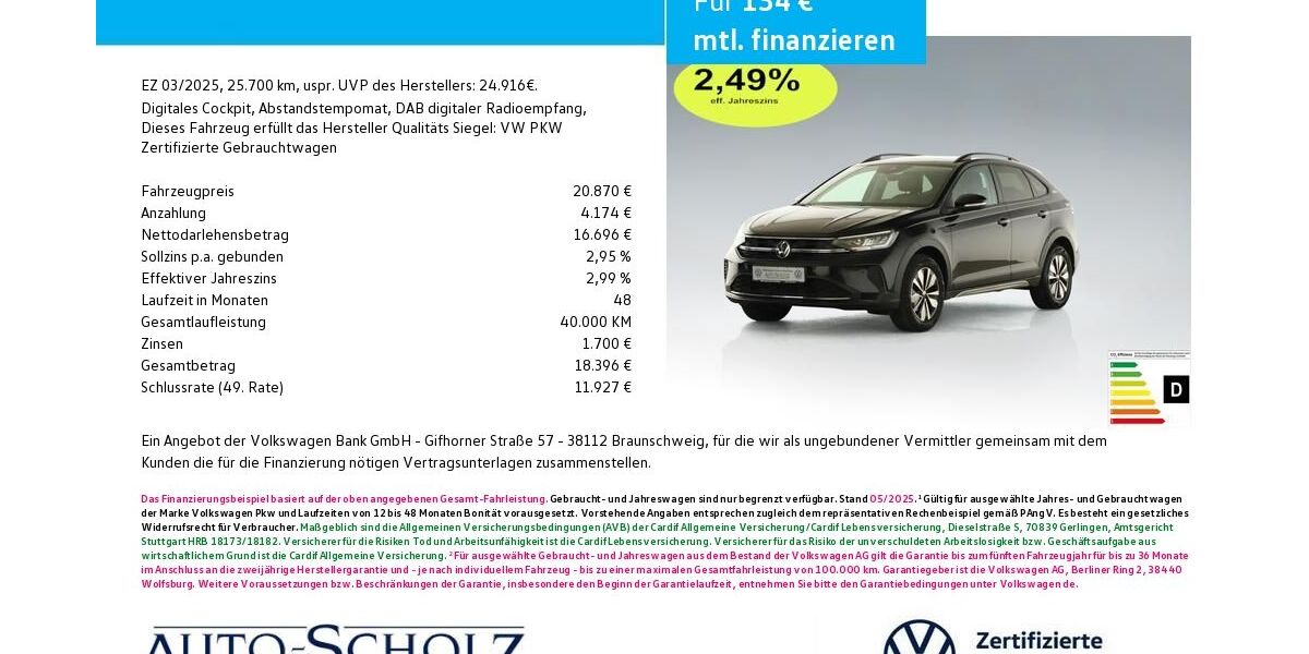VW Taigo 25.700 km 20.870 &euro; Bayreuth 95448