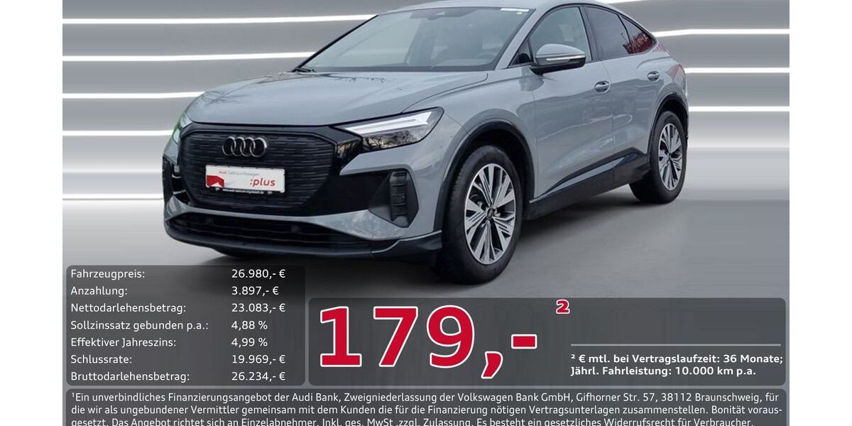 Audi Q4 e-tron 36.277 km 26.980 &euro; Ingolstadt 85057
