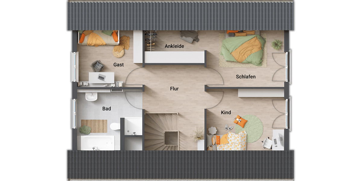 Einfamilienhaus Schwabhausen - 5 Zimmer, 140 m&sup2;, 377.660&euro; | Angebot:25837875