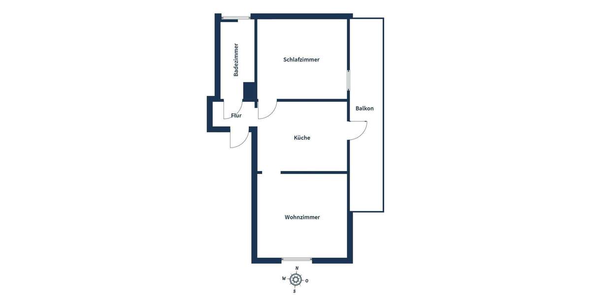 Charmante 2-Zimmer-Wohnung mit 60 m² Ausbaureserve im Spitzboden und Balkon 2 zimmer