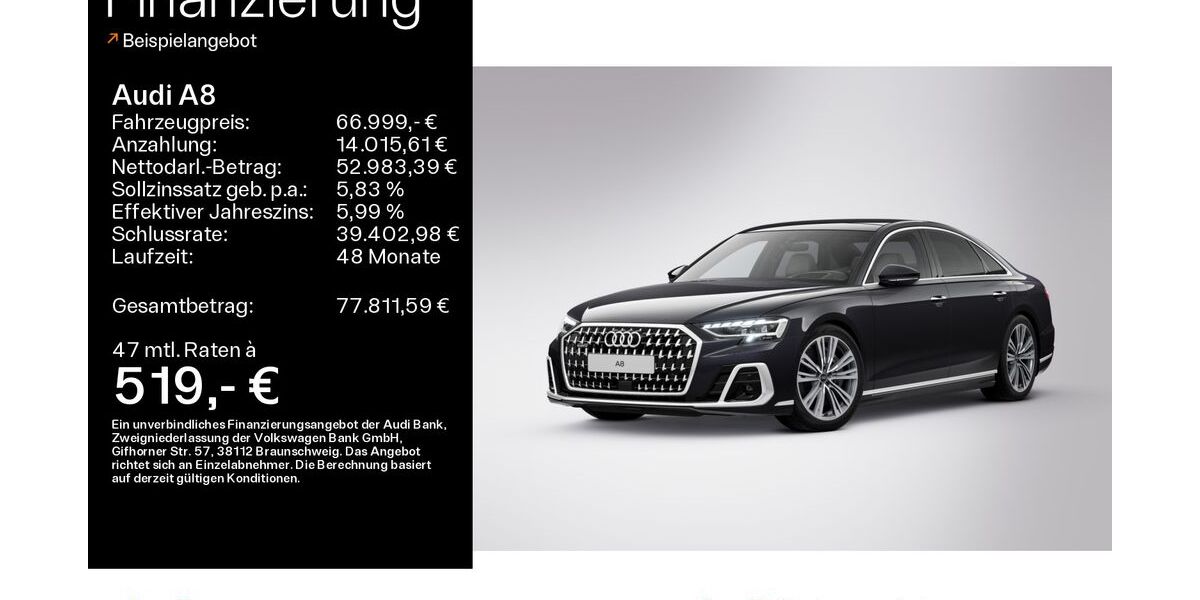 Audi A8 26.571 km 65.999 &euro; Hofheim 65719